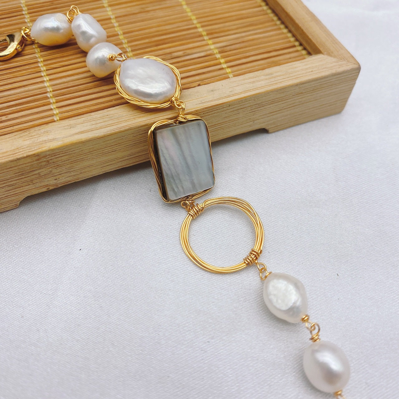 Fritillary Pearl Bracelet