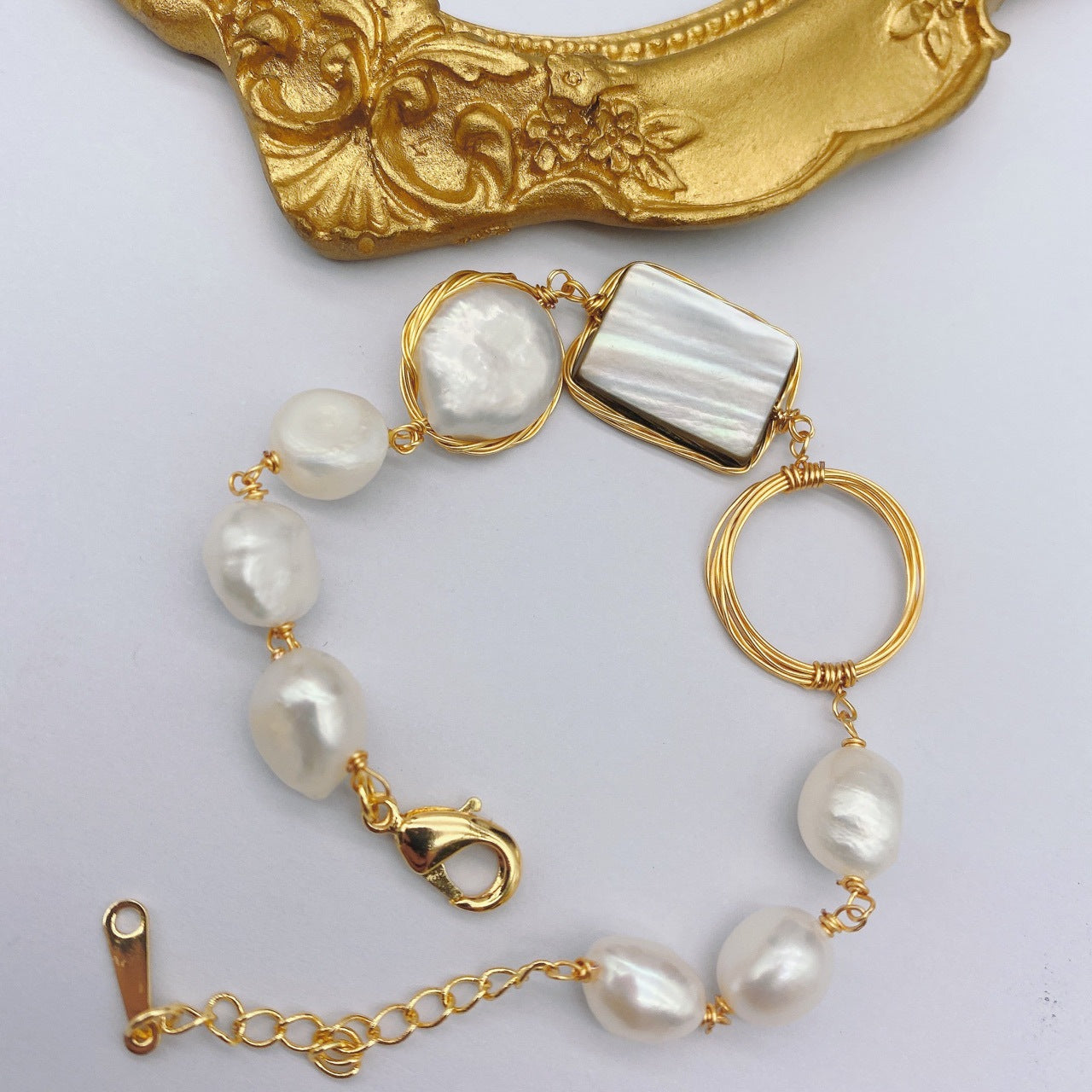 Fritillary Pearl Bracelet